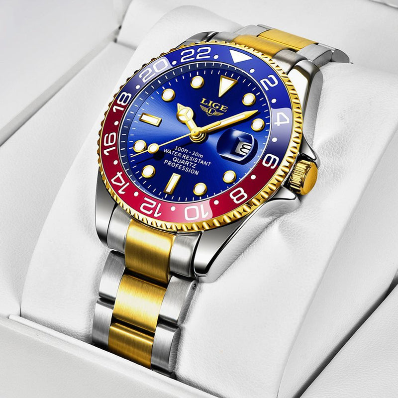 Relógio Masculino de Luxo Lige Il Grifone Submariner