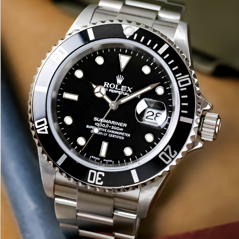 Relógio Masculino De Luxo Rolex Submariner Black