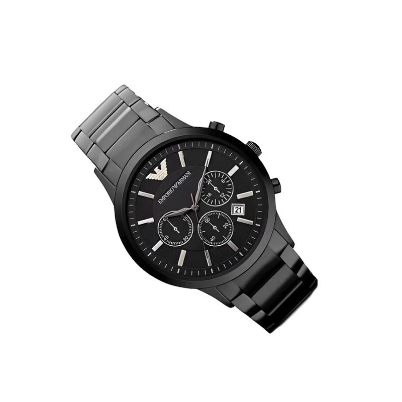 Relógio De Luxo Masculino Empório Armani Black Midnight