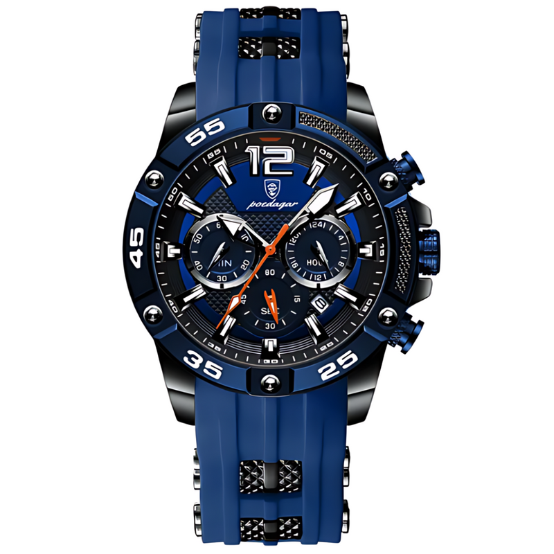 Relógio Esportivo Poedagar Chrono Blue