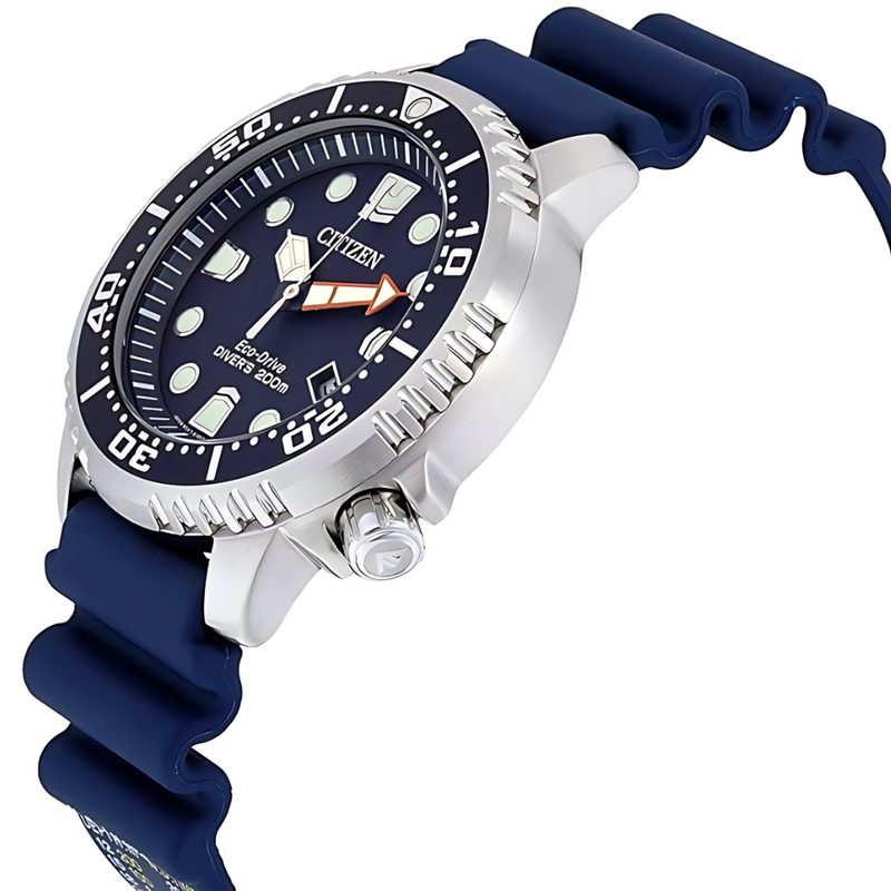 Relógio Clássico Masculino Mergulhador Pulseira de Borracha Citizen Promaster