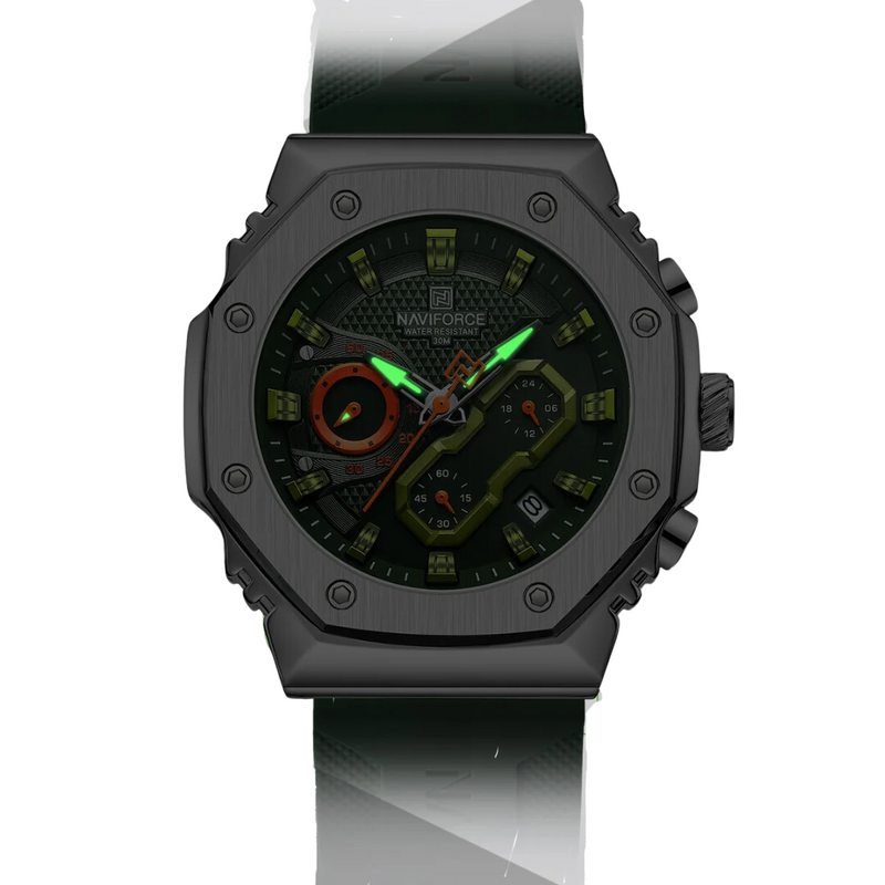 Relógio Casual Masculino Naviforce Hubley Army Green