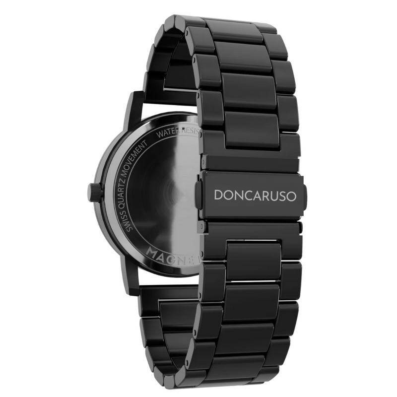 Relógio Minimalista Masculino Magnetic Comet Don Caruso All Black