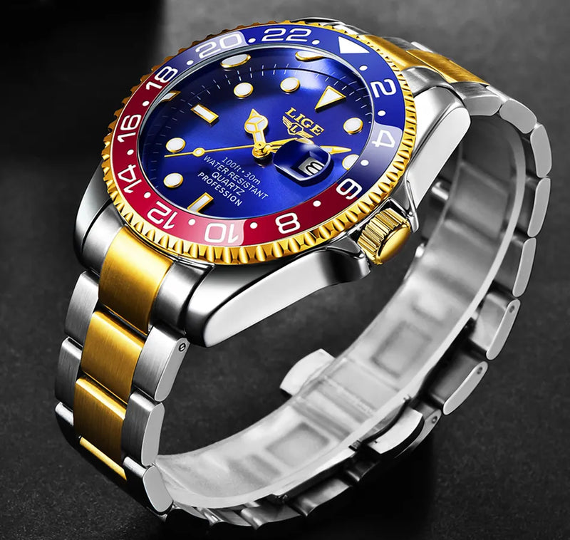 Relógio Masculino de Luxo Lige Il Grifone Submariner