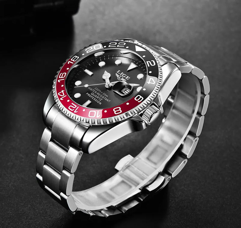 Relógio Masculino de Luxo Lige Rossoneri Submariner