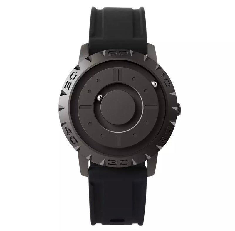 Relógio Minimalista Masculino Magnetic Comet Mesh Don Caruso All Black