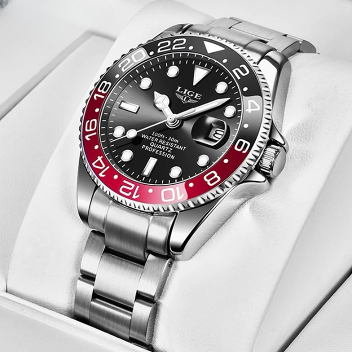 Relógio Masculino de Luxo Lige Rossoneri Submariner