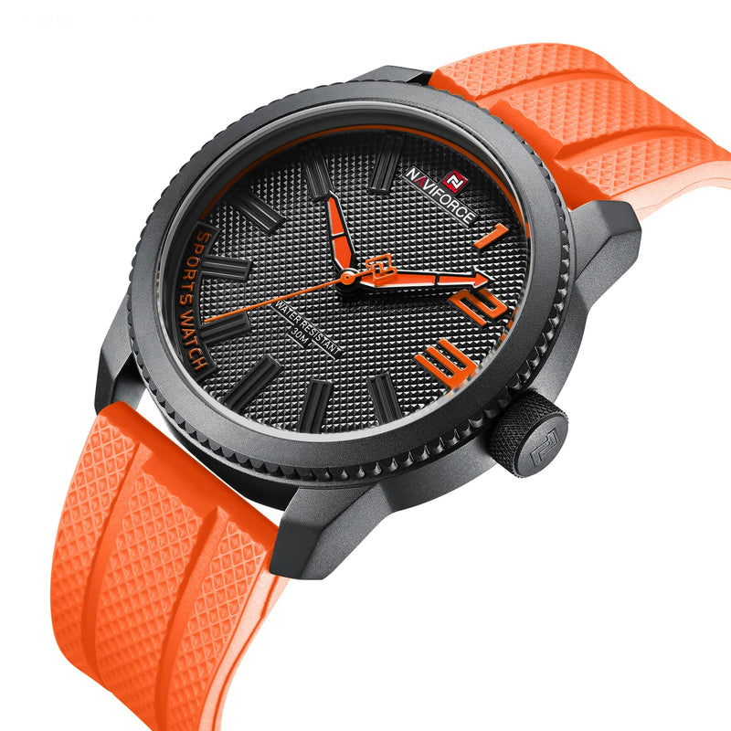 Relógio Esportivo Masculino Antichoque Naviforce Orange Bolt