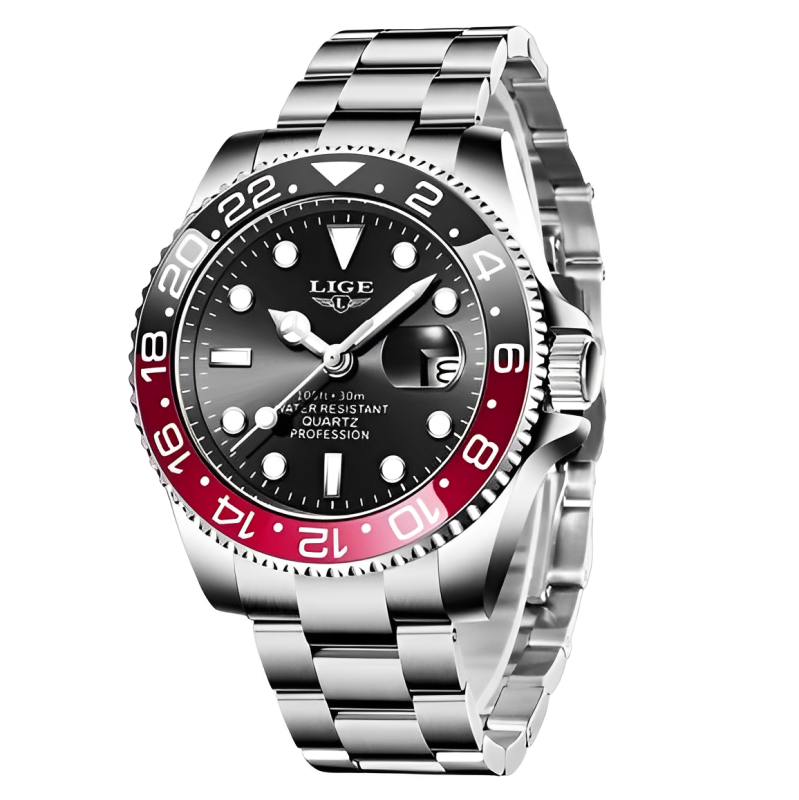 Relógio Masculino de Luxo Lige Rossoneri Submariner