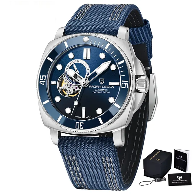 Relógio Masculino de Luxo Pagani Blue Sapphire