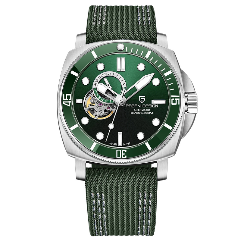 Relógio Masculino de Luxo Pagani Green Sapphire