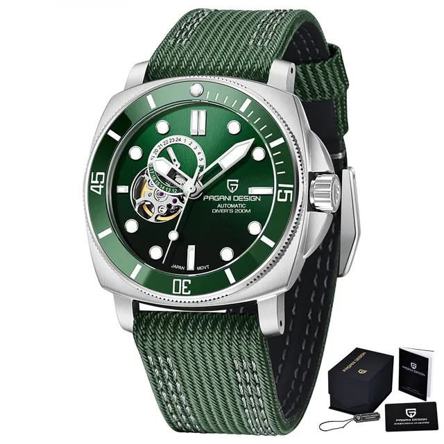 Relógio Masculino de Luxo Pagani Green Sapphire