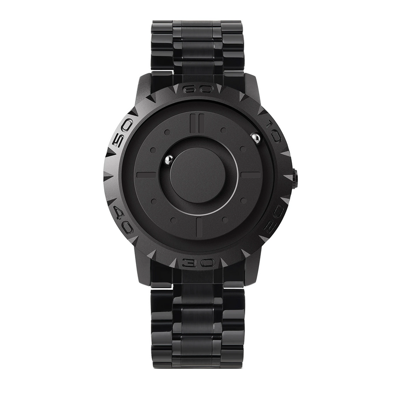 Relógio Minimalista Masculino Magnetic Comet Don Caruso All Black