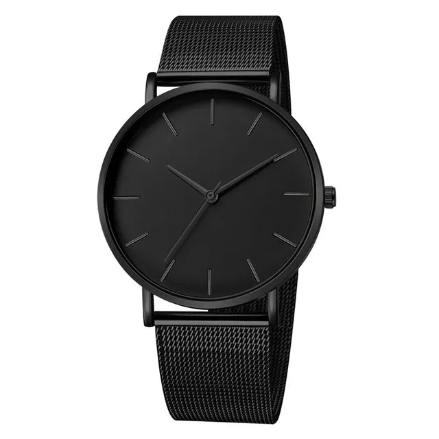 Relógio Minimalista Preto Dallas All Black 40mm