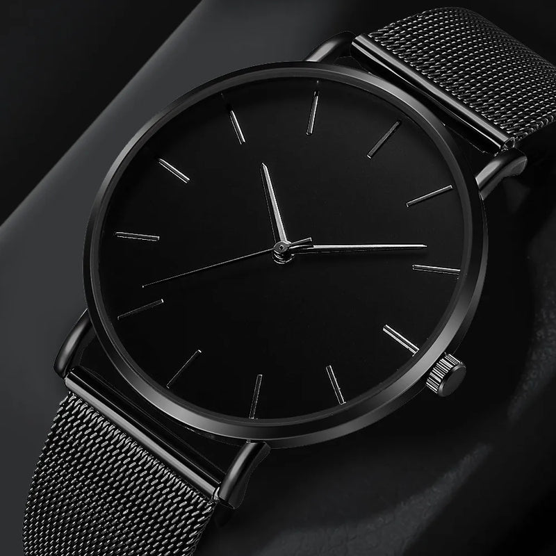 Relógio Minimalista Preto Dallas All Black 40mm