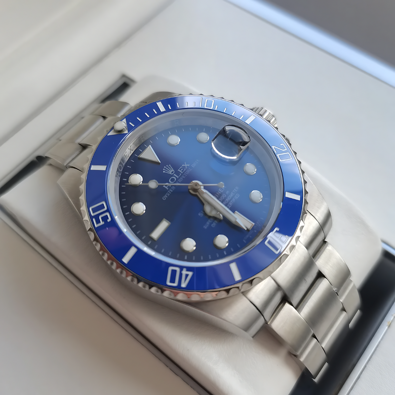 Relógio Masculino De Luxo Rolex Submariner Blue