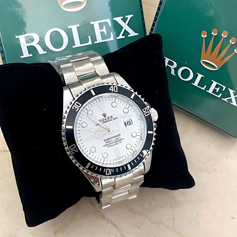 Relógio Masculino De Luxo Rolex Submariner White