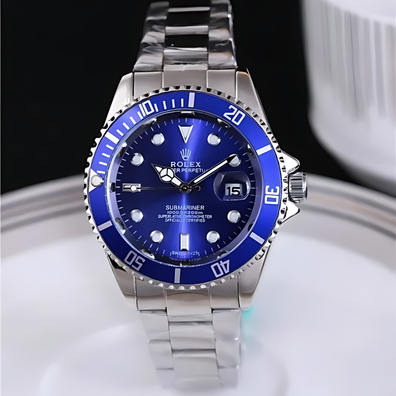 Relógio Masculino De Luxo Rolex Submariner Blue