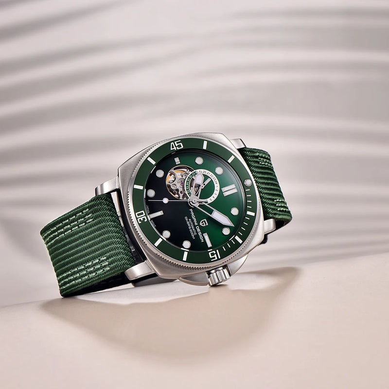 Relógio Masculino de Luxo Pagani Green Sapphire