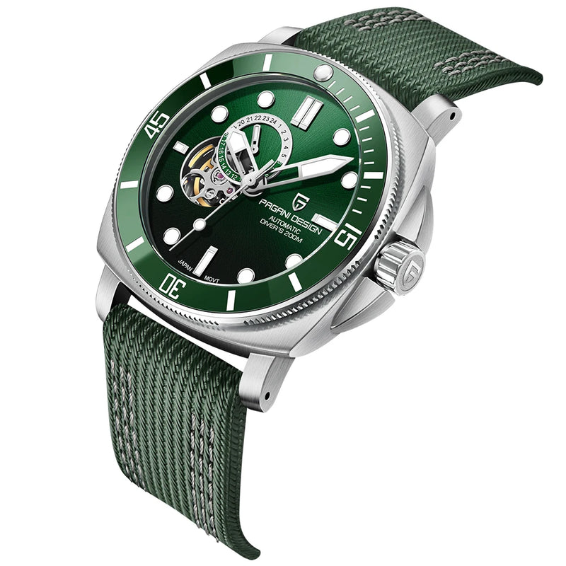 Relógio Masculino de Luxo Pagani Green Sapphire