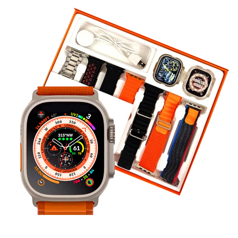 Smartwatch Series Ultra 9 + 7 Pulseiras de Brinde Don Caruso