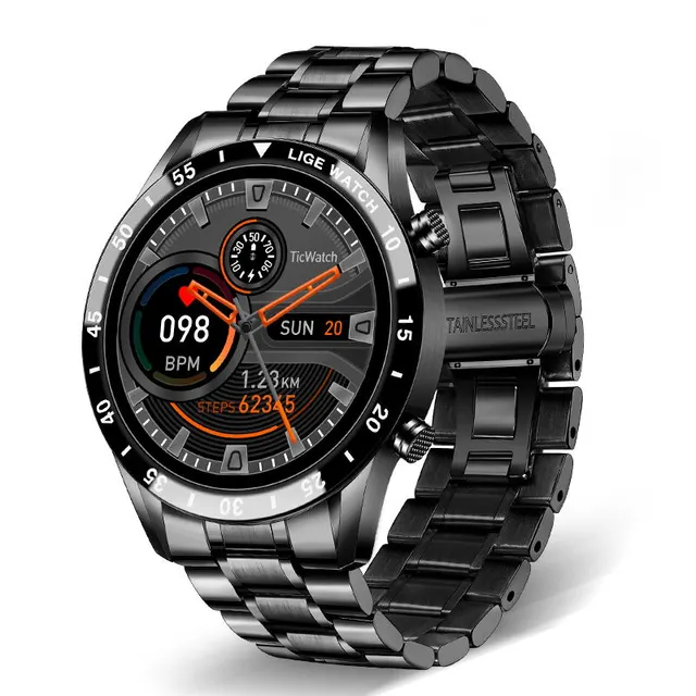 Smartwatch de Luxo Lige Iron Elite Black Don Caruso