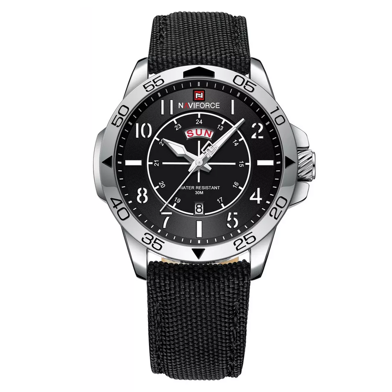 Relógio Casual Masculino Naviforce Black Savassi