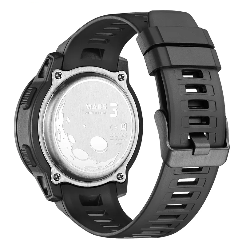 Relógio Esportivo Masculino Mars 3 Pulseira em Fibra de Carbono 50 ATM